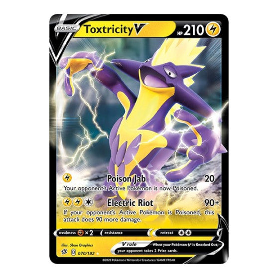 Toxtricity V (SWSH02) #070/192 Ultra Rare SWSH02: Rebel Clash Pokemon: 2020