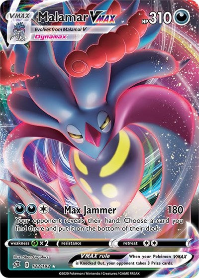 Malamar VMAX (SWSH02) #122/192 Ultra Rare SWSH02: Rebel Clash Pokemon: 2020
