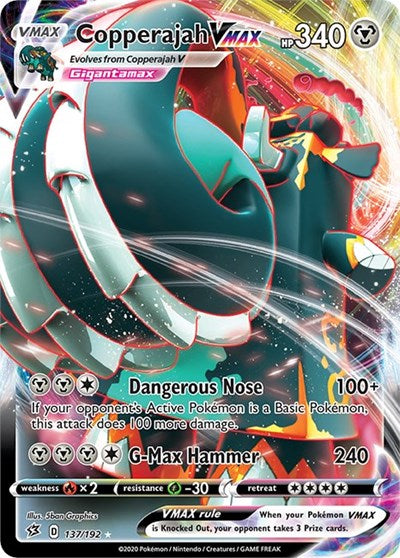 Copperajah VMAX (SWSH02) #137/192 Ultra Rare (Holofoil Near Mint) SWSH02: Rebel Clash Pokemon: 2020