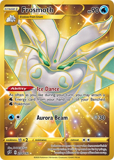 Frosmoth Secret (SWSH02) #204/192 Secret Rare (Holofoil Near Mint) SWSH02: Rebel Clash Pokemon: 2020