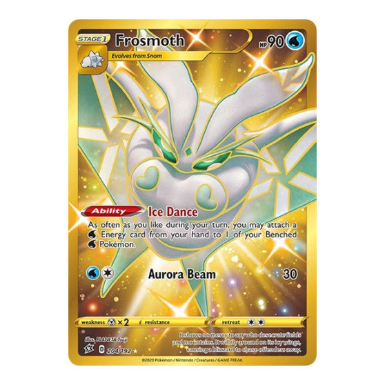 Frosmoth Secret (SWSH02) #204/192 Secret Rare (Holofoil Near Mint) SWSH02: Rebel Clash Pokemon: 2020