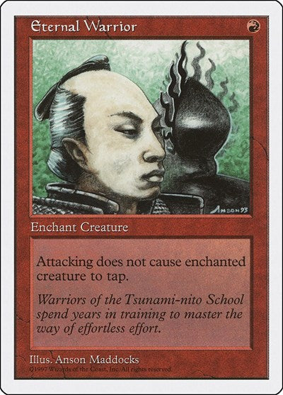 Eternal Warrior (5ED) #225 Common (Lightly Played) Fifth Edition Magic: 1997