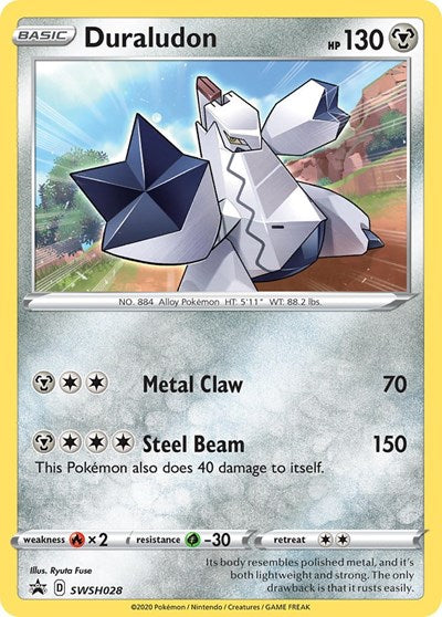 Duraludon SWSH028 (SWSD) #SWSH028 Promo (Holofoil Near Mint) SWSH: Sword & Shield Promo Cards Pokemon: 2019