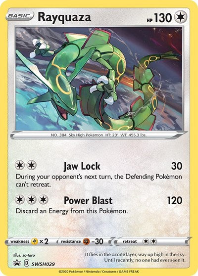 Rayquaza - SWSH029 (SWSD) #SWSH029 Promo SWSH: Sword & Shield Promo Cards Pokemon: 2019