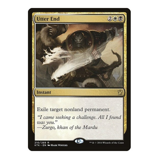 Utter End (PPIKO) #210 Rare (Foil Lightly Played) Promo Pack: Ikoria Magic: The Gathering: 2020