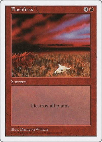 Flashfires (5ED) #231 Uncommon (Moderately Played) Fifth Edition Magic: The Gathering: 1997