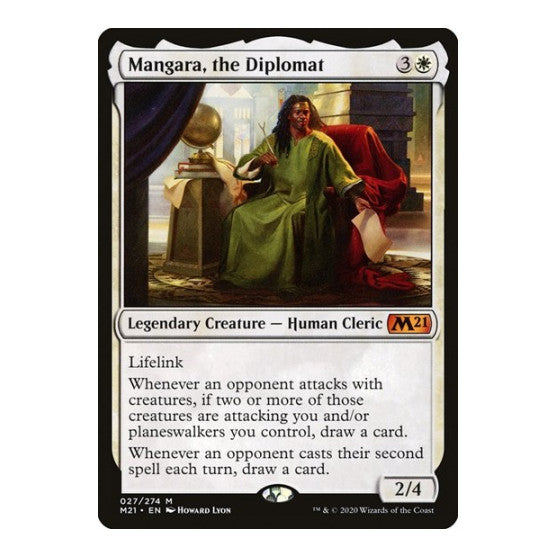 Mangara, the Diplomat (M21) #27 Mythic Rare (Lightly Played) Core Set 2021 Magic: The Gathering: 2020