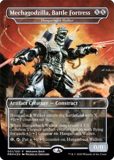 Mechagodzilla, Battle Fortress - Hangarback Walker (Welcome Back Promo) (UMP) #1 Promo (Foil Near Mint) Unique and Miscellaneous Promos Magic: The Gathering: 2026