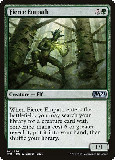 Fierce Empath (M21) #181 Uncommon (Lightly Played) Core Set 2021 Magic: The Gathering: 2020