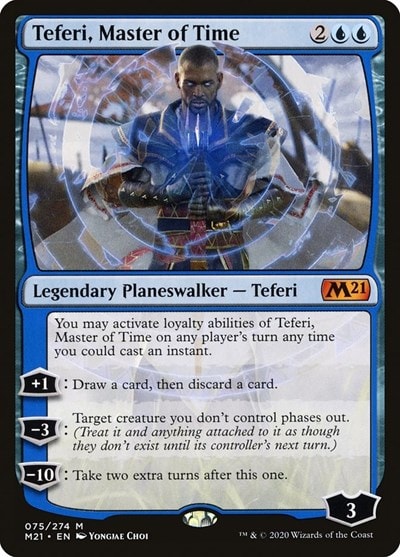 Teferi Master of Time (M21) #75 Mythic Rare (Lightly Played) Core Set 2021 Magic: The Gathering: 2020