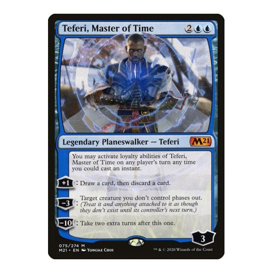 Teferi Master of Time (M21) #75 Mythic Rare (Lightly Played) Core Set 2021 Magic: The Gathering: 2020