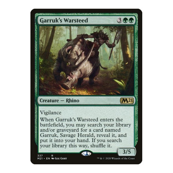 Garruk's Warsteed (M21) #337 Rare (Lightly Played) Core Set 2021 Magic: The Gathering: 2020