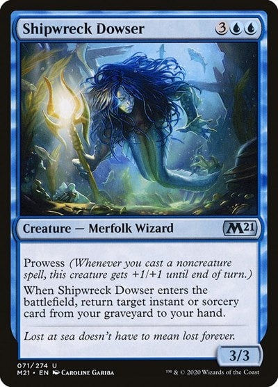 Shipwreck Dowser (M21) #71 Uncommon (Lightly Played) Core Set 2021 Magic: The Gathering: 2020
