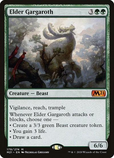 Elder Gargaroth (M21) #179 Mythic Rare (Lightly Played) Core Set 2021 Magic: The Gathering: 2020