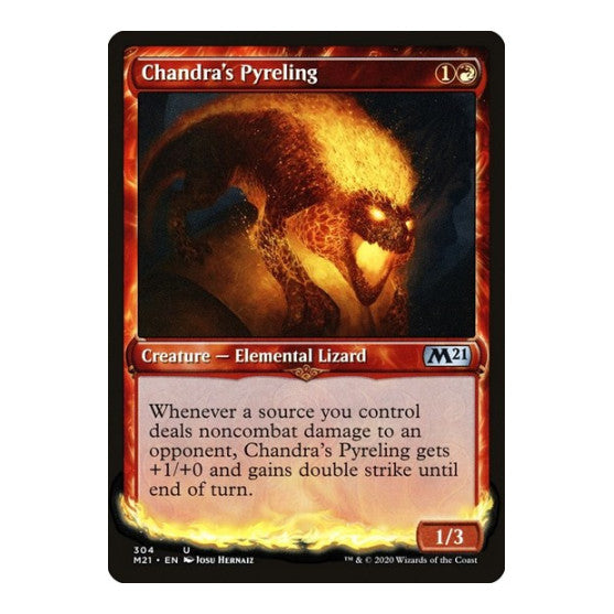 Chandra's Pyreling (Showcase) (M21) #304 Uncommon (Foil Lightly Played) Core Set 2021 Magic: The Gathering: 2020