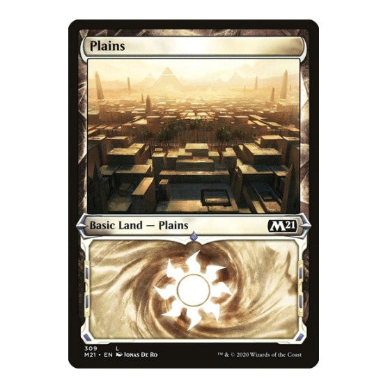 Plains Showcase (M21) #309 Land (Foil Lightly Played) Core Set 2021 Magic: The Gathering: 2020