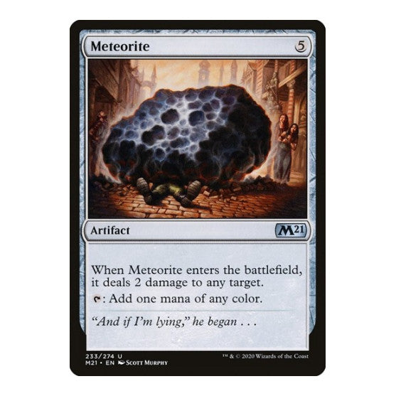 Meteorite (M21) #233 Uncommon (Lightly Played) Core Set 2021 Magic: The Gathering: 2020