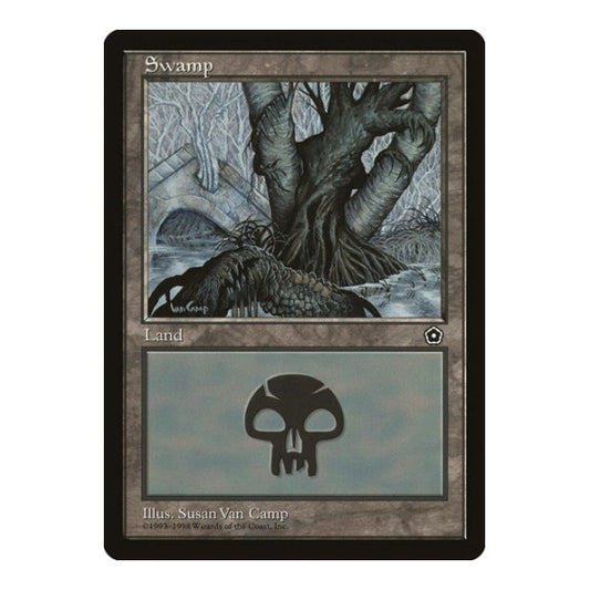Swamp (163) (P02) #163 Land (Moderately Played) Portal Second Age Magic: The Gathering: 1998