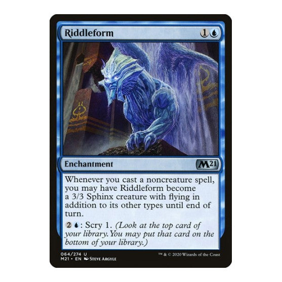 Riddleform (M21) #64 Uncommon (Lightly Played) Core Set 2021 Magic: The Gathering: 2020