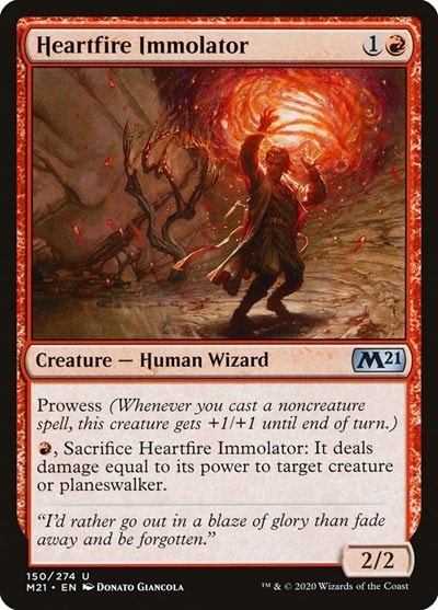 Heartfire Immolator (M21) #150 Uncommon (Lightly Played) Core Set 2021 Magic: The Gathering: 2020