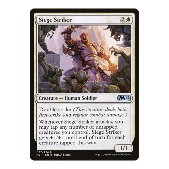 Siege Striker (M21) #37 Uncommon (Lightly Played) Core Set 2021 Magic: The Gathering: 2020
