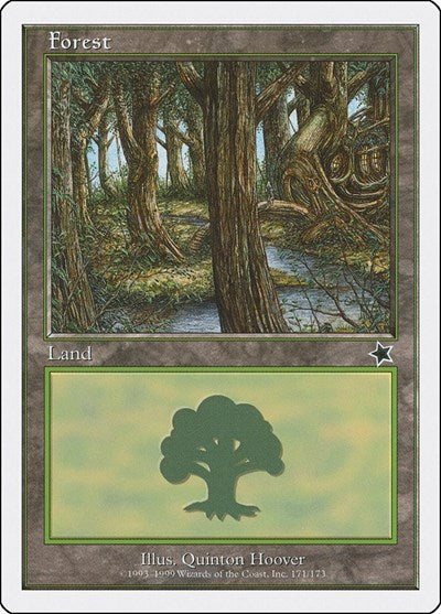 Forest 171 (S99) #171 Land (Lightly Played) Starter 1999 Magic: The Gathering: 1999