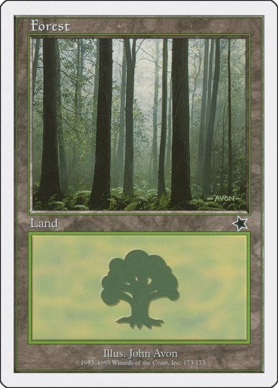Forest 173 (S99) #173 Land (Lightly Played) Starter 1999 Magic: The Gathering: 1999