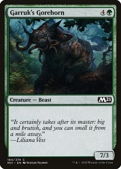 Garruks Gorehorn (M21) #184 Common Core Set 2021 Magic: The Gathering: 2020