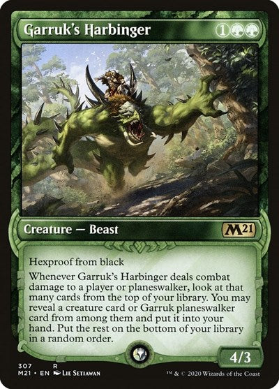 Garruks Harbinger Showcase (M21) #307 Rare (Near Mint) Core Set 2021 Magic: The Gathering: 2020