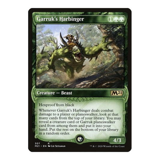 Garruk's Harbinger (Showcase) (M21) #307 Rare (Near Mint) Core Set 2021 Magic: The Gathering: 2020