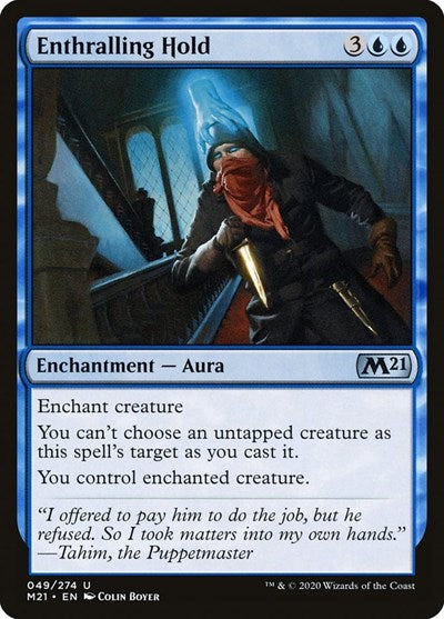 Enthralling Hold (M21) #49 Uncommon (Lightly Played) Core Set 2021 Magic: The Gathering: 2020