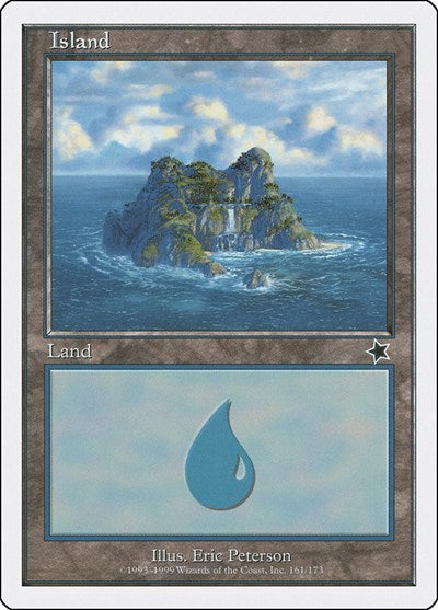Island 161 (S99) #161 Land (Heavily Played) Starter 1999 Magic: The Gathering: 1999