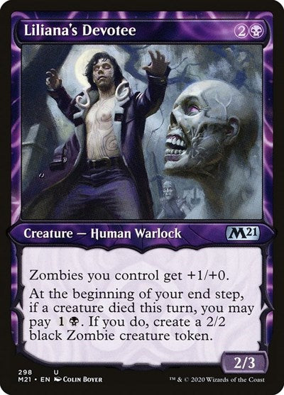 Lilianas Devotee Showcase (M21) #298 Uncommon (Foil Lightly Played) Core Set 2021 Magic: The Gathering: 2020