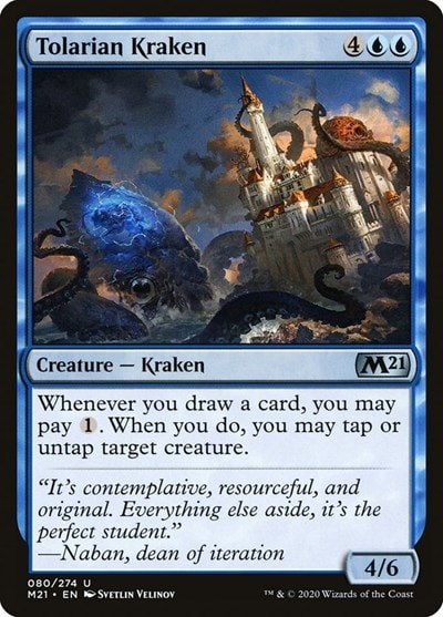 Tolarian Kraken (M21) #80 Uncommon (Lightly Played) Core Set 2021 Magic: The Gathering: 2020