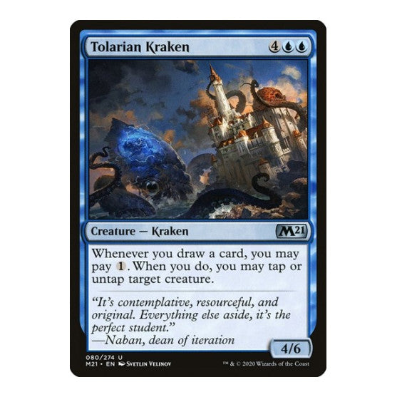 Tolarian Kraken (M21) #80 Uncommon (Lightly Played) Core Set 2021 Magic: The Gathering: 2020