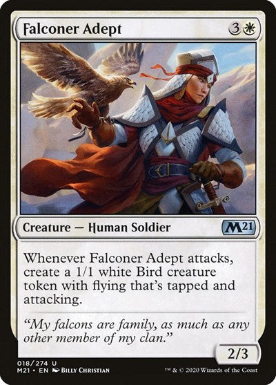 Falconer Adept (M21) #18 Uncommon (Lightly Played) Core Set 2021 Magic: 2020