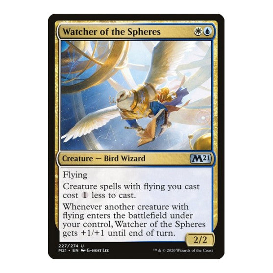 Watcher of the Spheres (M21) #227 Uncommon (Lightly Played) Core Set 2021 Magic: The Gathering: 2020