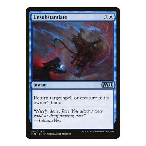 Unsubstantiate (M21) #82 Uncommon Core Set 2021 Magic: The Gathering: 2020