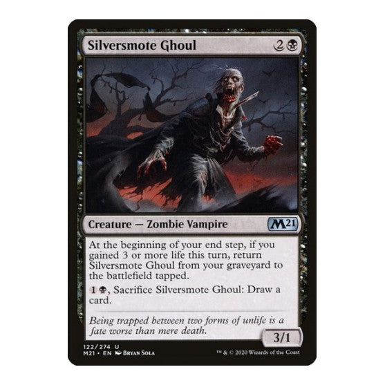 Silversmote Ghoul (M21) #122 Uncommon (Lightly Played) Core Set 2021 Magic: The Gathering: 2020