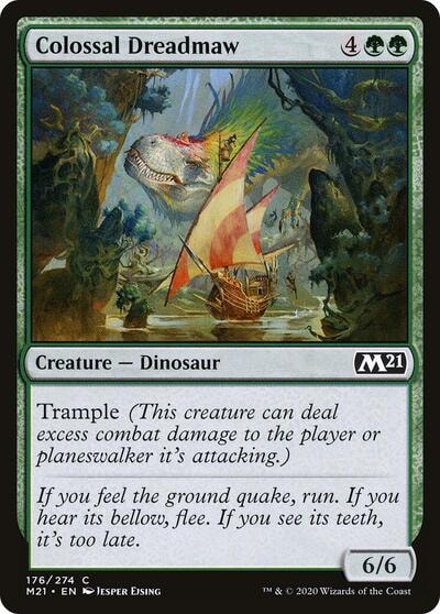 Colossal Dreadmaw (M21) #176 Common (Lightly Played) Core Set 2021 Magic: The Gathering: 2020