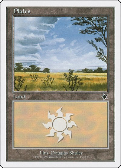 Plains 156 (S99) #156 Land (Heavily Played) Starter 1999 Magic: 1999