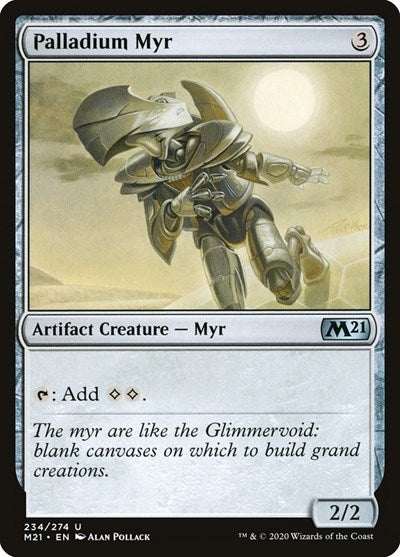 Palladium Myr (M21) #234 Uncommon Core Set 2021 Magic: The Gathering: 2020