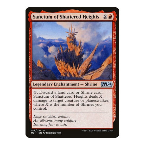 Sanctum of Shattered Heights (M21) #157 Uncommon (Lightly Played) Core Set 2021 Magic: The Gathering: 2020