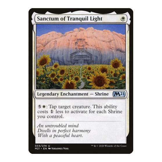 Sanctum of Tranquil Light (M21) #33 Uncommon (Lightly Played) Core Set 2021 Magic: The Gathering: 2020