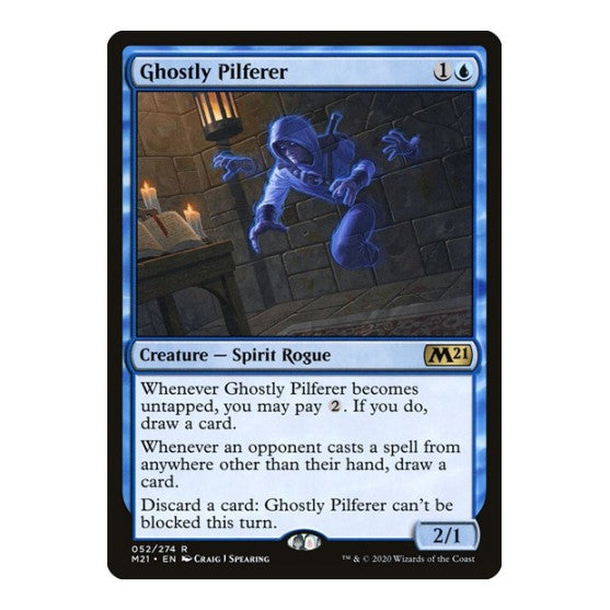 Ghostly Pilferer (M21) #52 Rare (Lightly Played) Core Set 2021 Magic: The Gathering: 2020