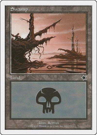 Swamp 165 (S99) #165 Land Starter 1999 Magic: 1999