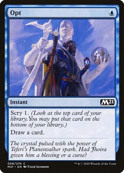 Opt (M21) #59 Common (Lightly Played) Core Set 2021 Magic: The Gathering: 2020