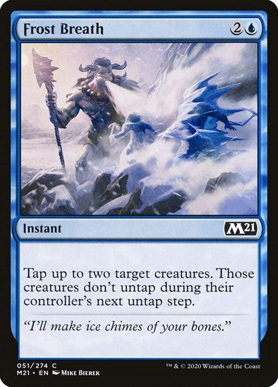 2020 Magic: Core Set 2021 (M21) - Frost Breath (#51, Common)