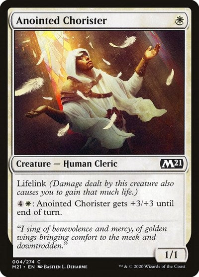 Anointed Chorister (M21) #4 Common (Foil Lightly Played) Core Set 2021 Magic: The Gathering: 2020