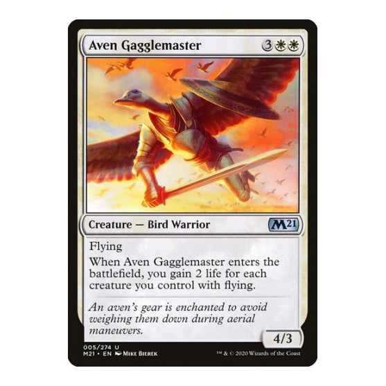 Aven Gagglemaster (M21) #5 Uncommon (Lightly Played) Core Set 2021 Magic: The Gathering: 2020